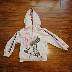 Disney Junior Minnie Mouse Zip up Hoodie Size 5
